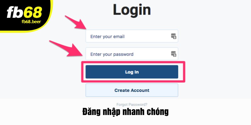 Đăng nhập nhanh chóng